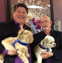 Alan Hubbard and his partner, Mike Duran